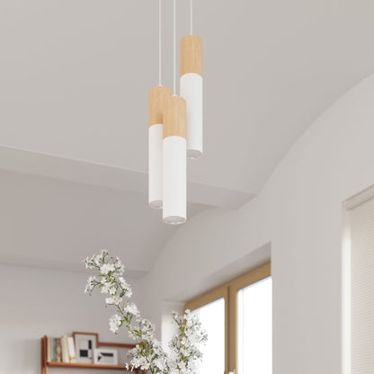 Pendant lamp PABLO 3P white