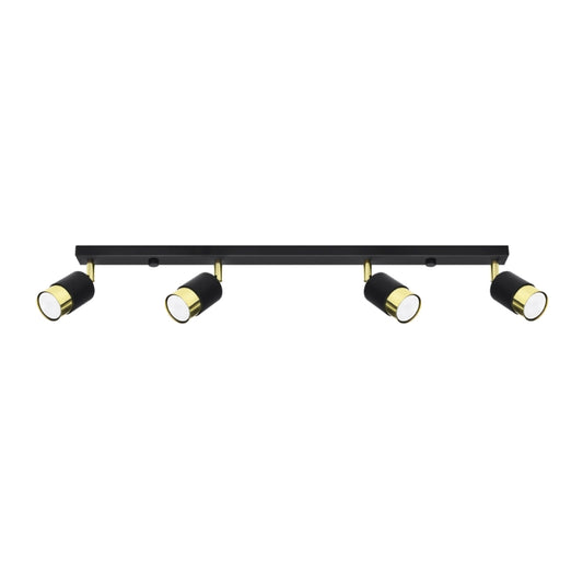 Ceiling lamp NERO 4 black/golden