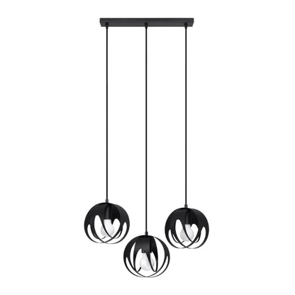 Pendant lamp TULOS 3L black