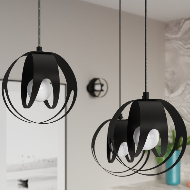 Pendant lamp TULOS 3L black