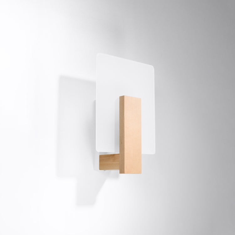 Wall lamp LAPPO natural wood