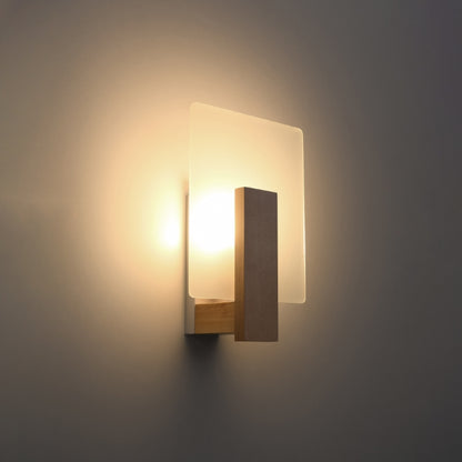 Wall lamp LAPPO natural wood