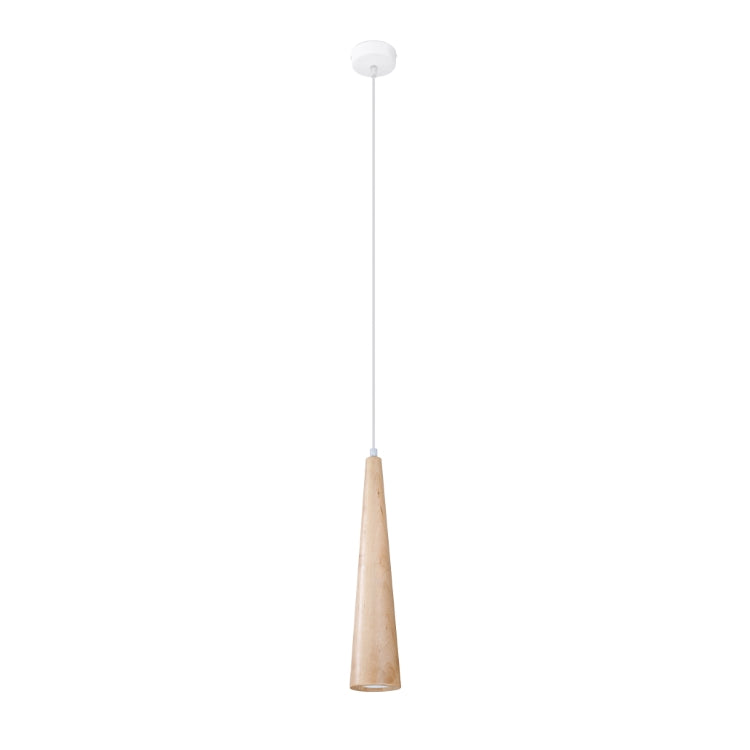 Pendant lamp SULA 1 natural wood