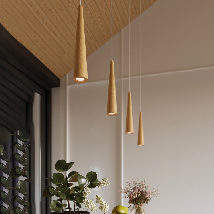 Pendant lamp SULA 1 natural wood