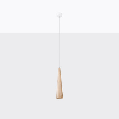 Pendant lamp SULA 1 natural wood