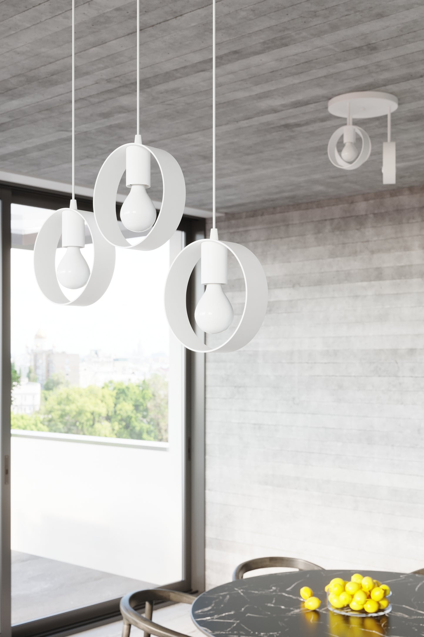 Pendant lamp TITRAN 3 white