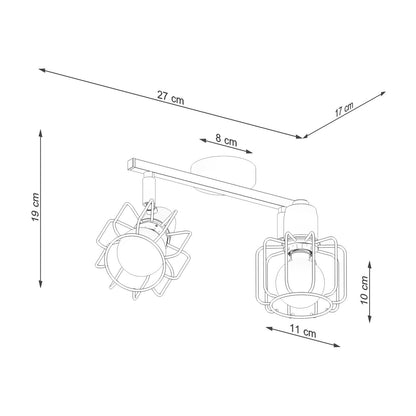 Ceiling lamp BELUCI 2 black