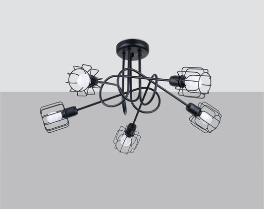 Chandelier BELUCI 5S black