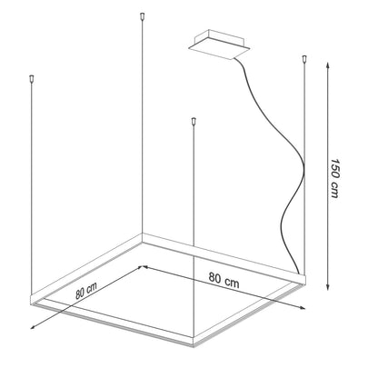 Lühter NELYA M kuldne 3000K LED