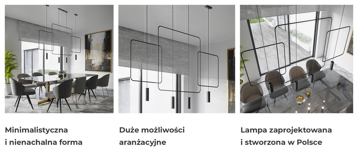 Pendant lamp RANA 2 black